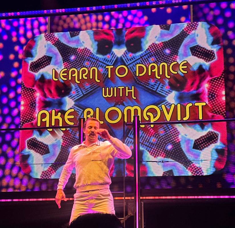 A scene from the premiere of the Spiegelworld production "DiscoShow" at Glitterloft at Linq Hot ...