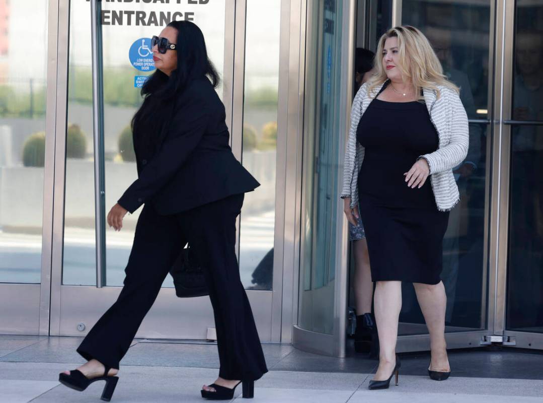 Former Las Vegas City Councilwoman Michele Fiore, right, who pleaded not guilty to federal char ...