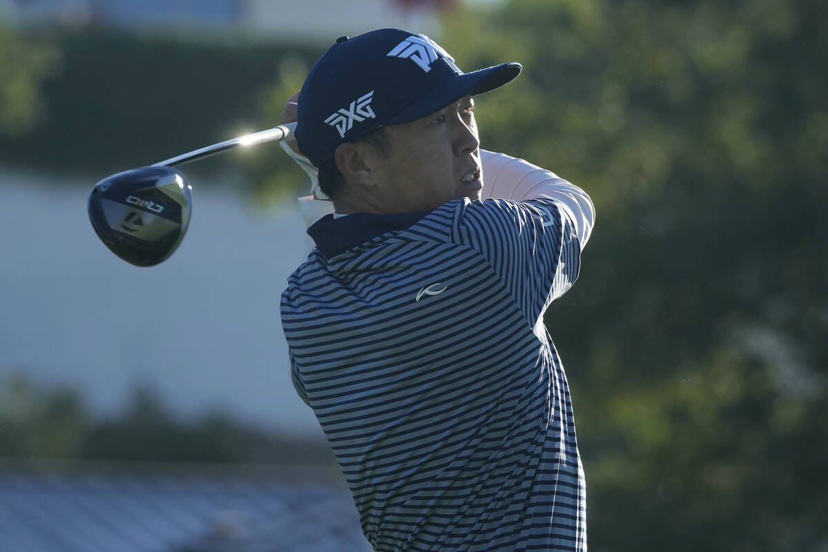 David Lipsky hits from the sixth tee during the first round of the Procore Championship PGA gol ...