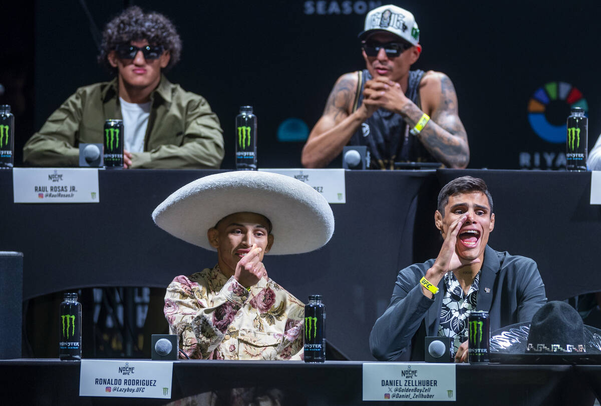 Fighters Ronaldo Rodriguez, left, and Daniel Zellhuber have things to say about getting paid du ...