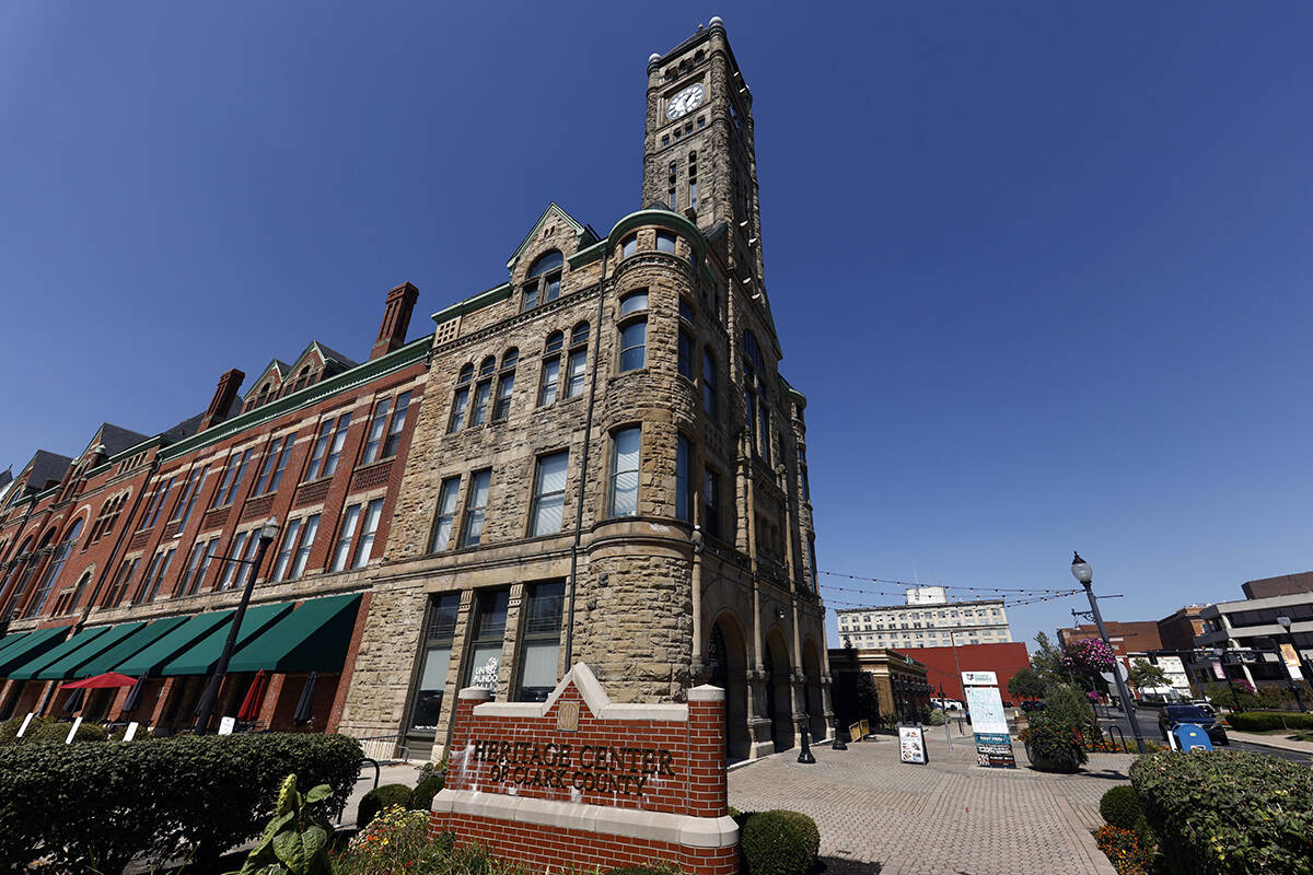 The Heritage Center of Clark County is seen in Springfield, Ohio, Wednesday, Sept. 11, 2024. (A ...