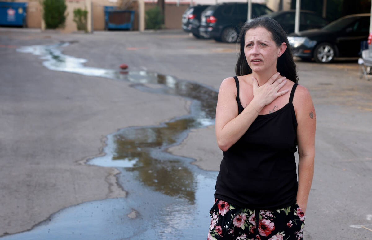 Amanda Ahlstrom, a mother of five who owns a unit at Somerset Park townhouse complex in Henders ...