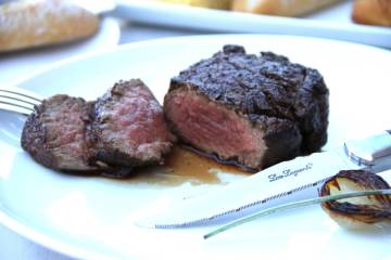 A steak from Mae Daly's Fine Steaks & Whiskeys on the north Strip in Las Vegas. (Mae Daly's)