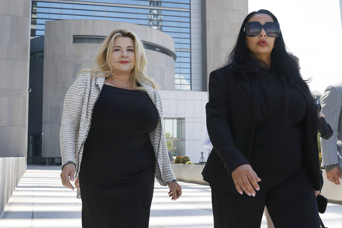 Former Las Vegas City Councilwoman Michele Fiore, left, who pleaded not guilty to federal charg ...