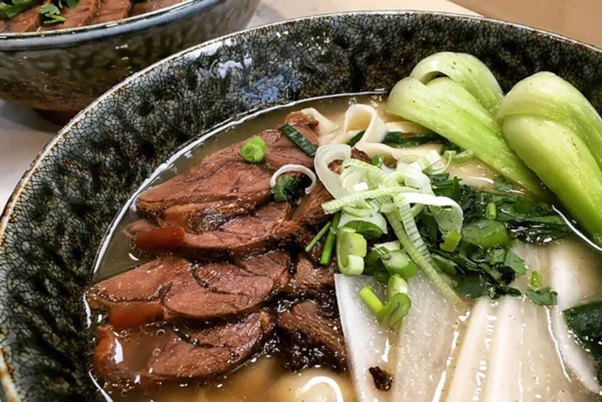 Shang beef noodles from Shang Artisan Noodles on West Flamingo Road in Las Vegas. The restauran ...