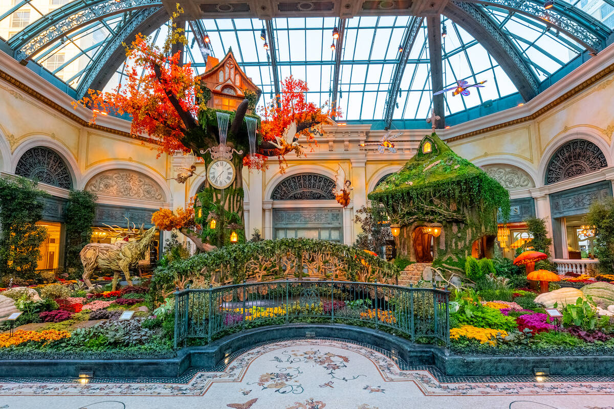 Bellagio Conservatory and Botanical Gardens new “The Garden of Time" display. (Courtesy Trevo ...