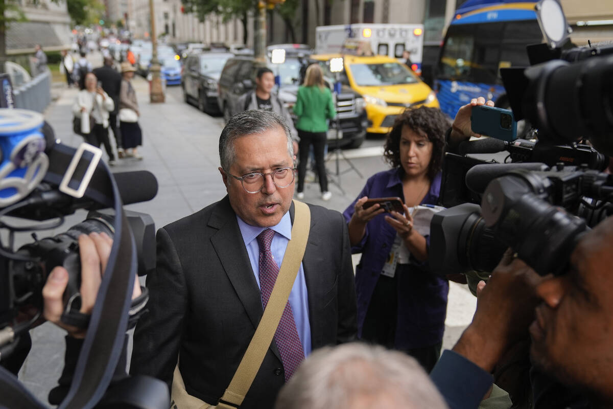 Marc Agnifilo, attorney for Sean "Diddy" Combs, arrives at Manhattan federal court, T ...