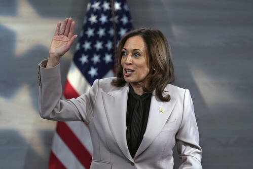 Democratic presidential nominee Vice President Kamala Harris Vice arrives to be interviewed by ...