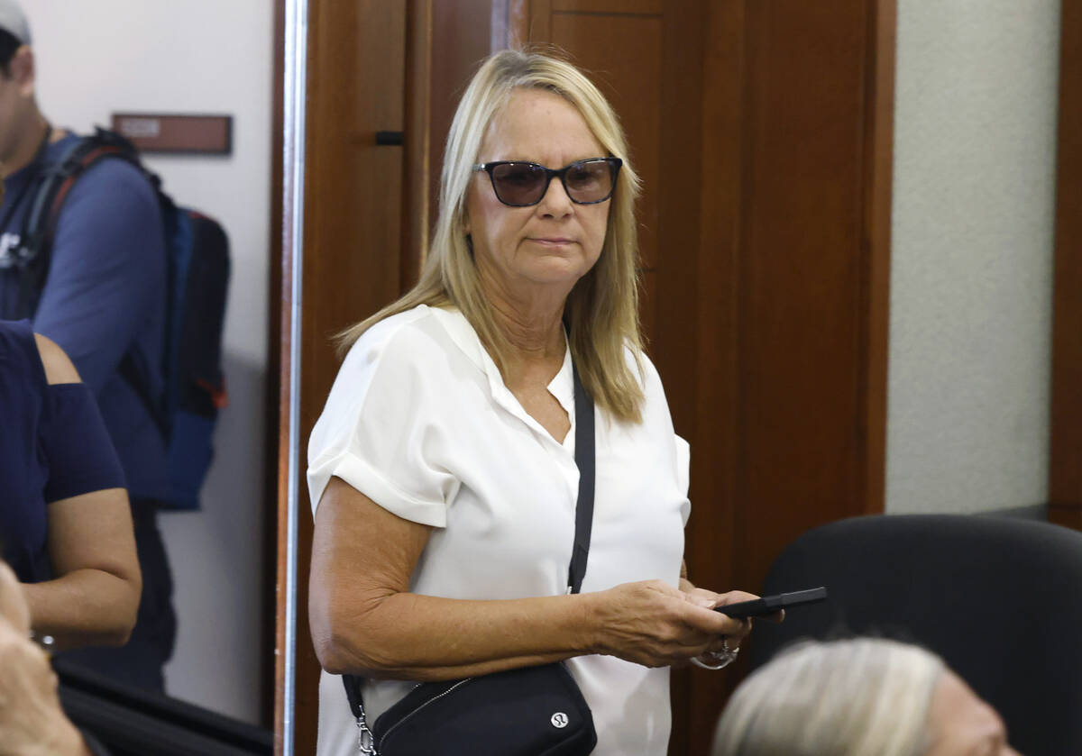 Crystal Probst, the widow of Andreas Probst, enters a courtroom to attend Jesus Ayala's compete ...