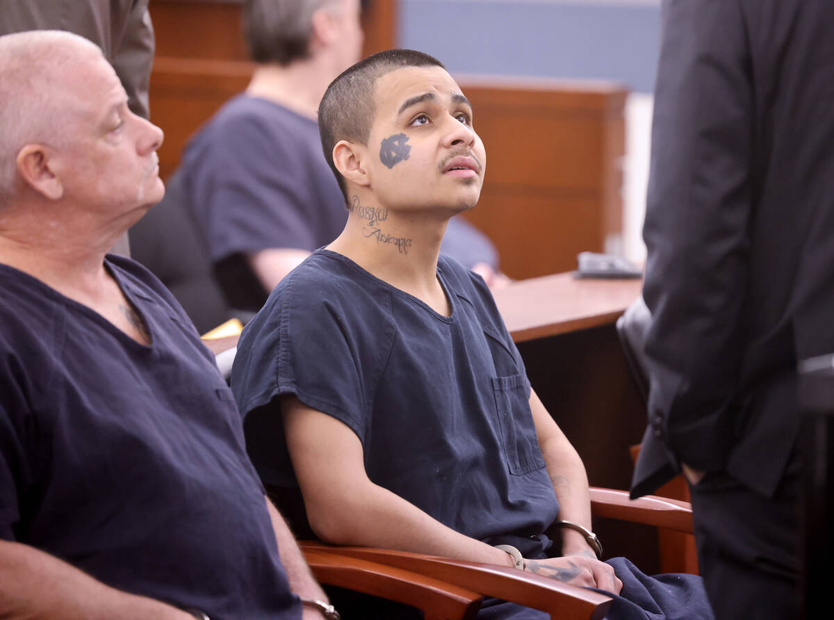 Jesus Ayala, 18, right, who with Jzamir Keys, 17, is accused of killing a former California pol ...