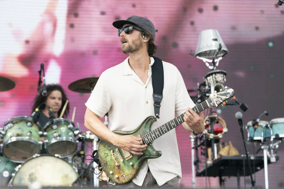 Scott Woodruff of Stick Figure performs at the Coachella Music & Arts Festival at the Empir ...