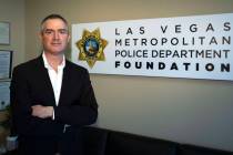 Tom Kovach, executive director of the Las Vegas Metropolitan Police Foundation, poses for a pho ...