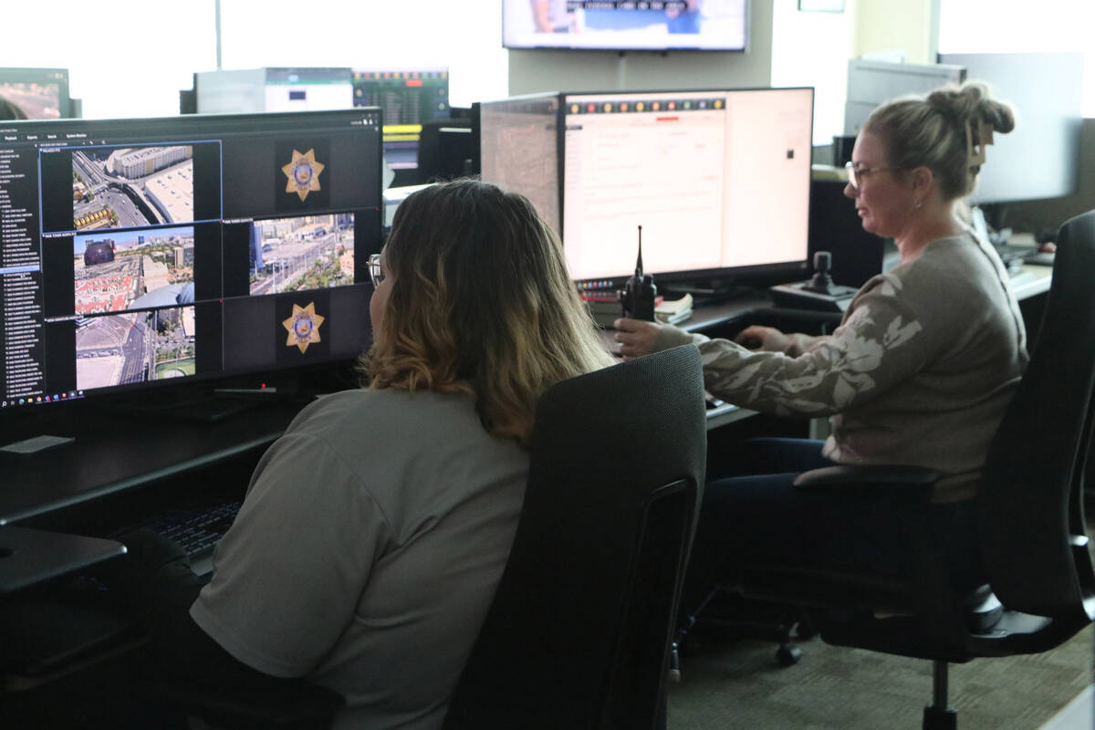 Metropolitan Police Department employees monitor various intersections Wednesday, Sept. 18, 202 ...