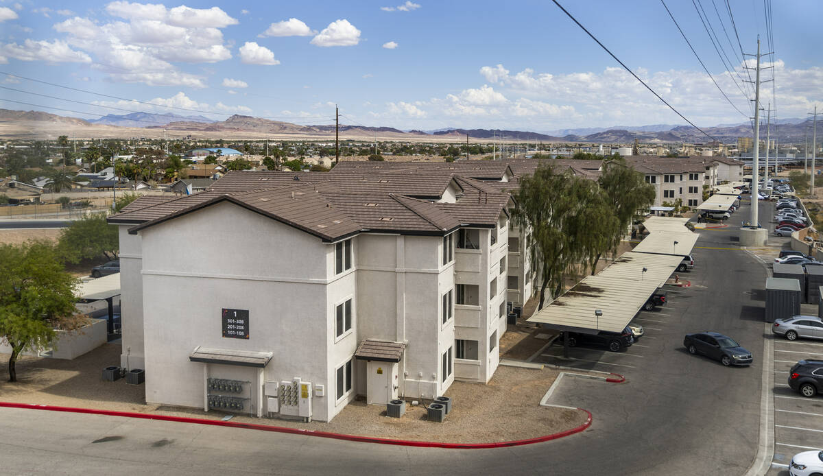 Exterior of the complex following an officer involved shooting at The Allister apartments on Fr ...