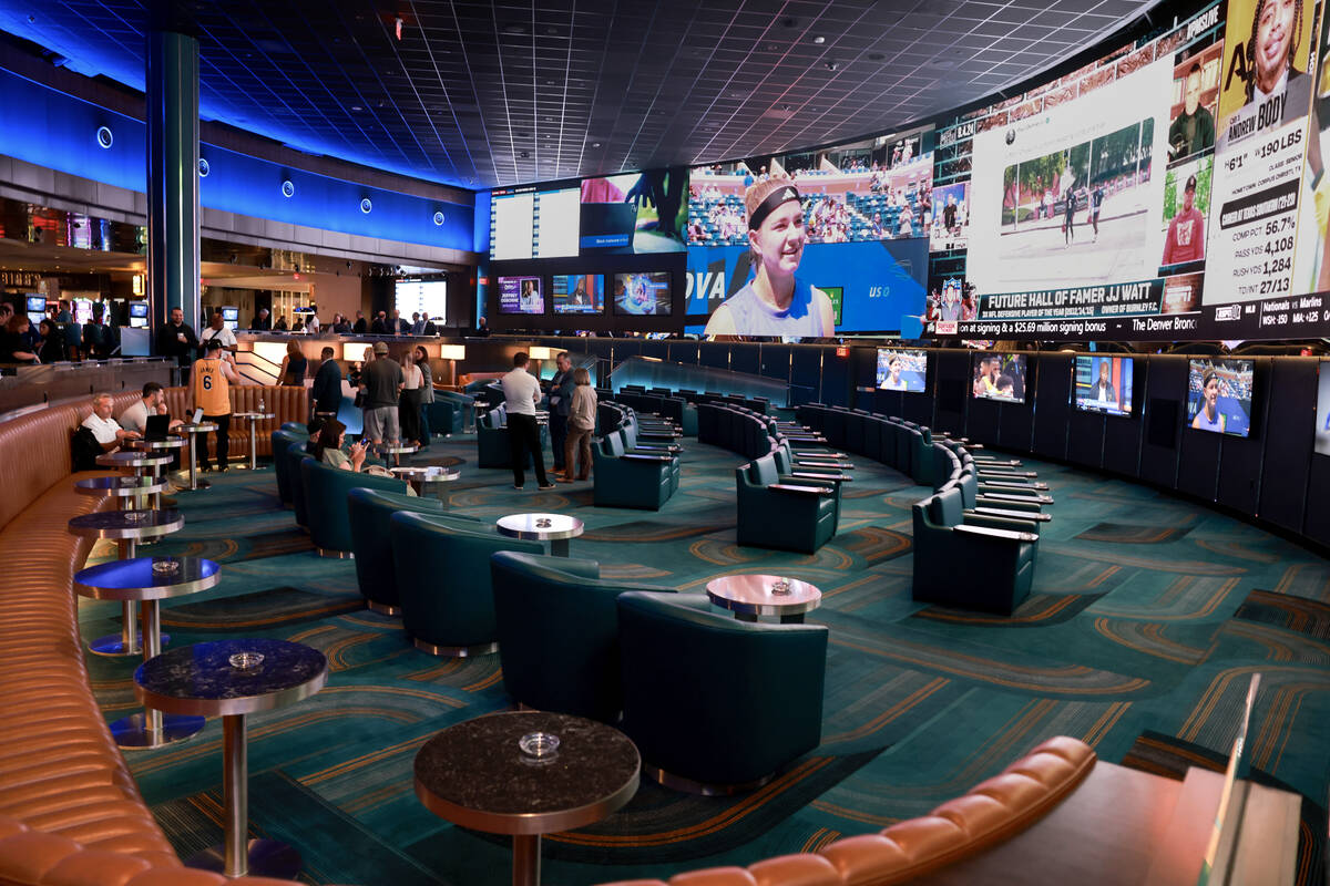 The new Suncoast sportsbook in Las Vegas is shown Wednesday, Sept. 4, 2024. (K.M. Cannon/Las Ve ...