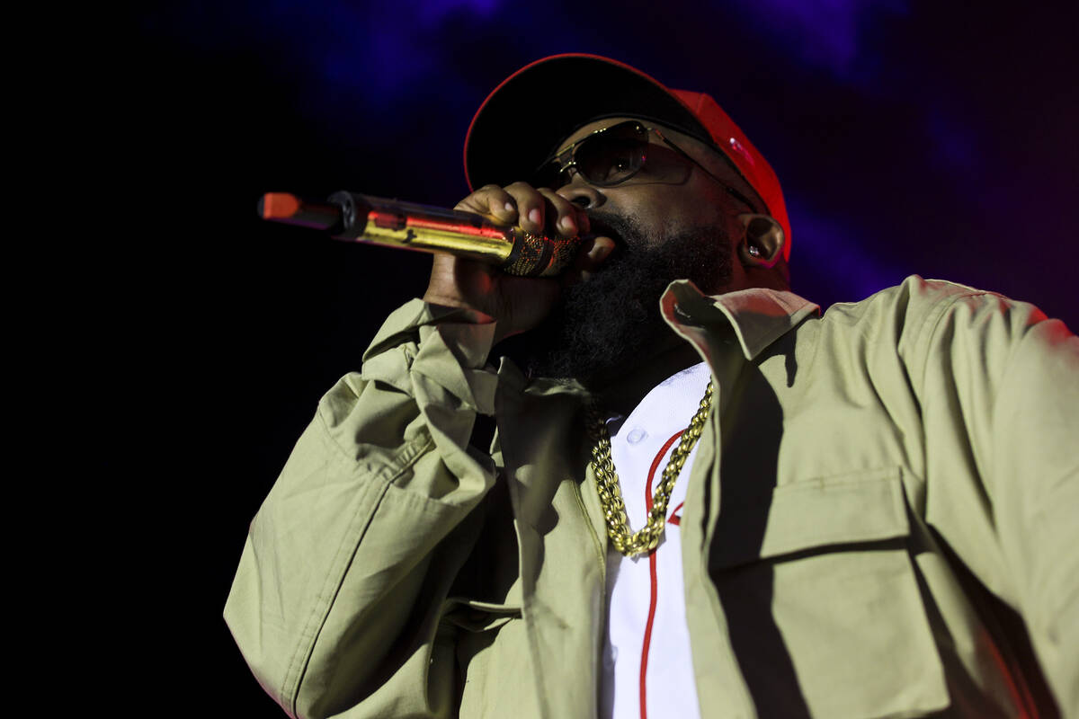 Rapper Big Boi performs after a baseball game between the Baltimore Orioles and the Cincinnati ...