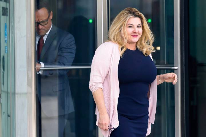 Former Las Vegas City Councilwoman Michele Fiore, left, who pleaded not guilty to federal charg ...