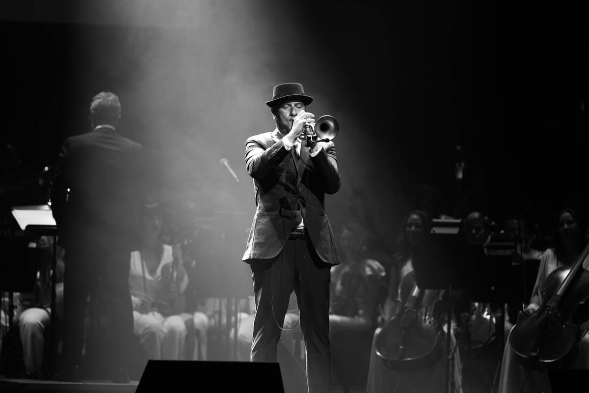 FILE - David Perrico is shown fronting his Pop Symphonic orchestra at Reynolds Hall at the Smit ...