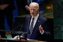 United States President Joe Biden addresses the 79th session of the United Nations General Asse ...