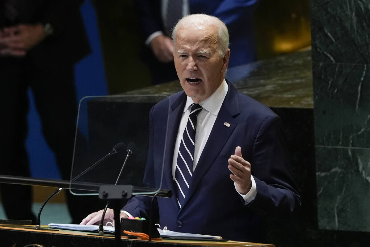 United States President Joe Biden addresses the 79th session of the United Nations General Asse ...