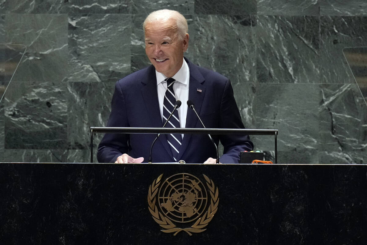 U.S. President Joseph Biden addresses the 79th session of the United Nations General Assembly, ...