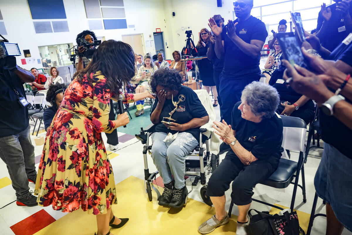 Ruby Duncan, an activist for welfare rights for women and children, becomes emotional after PBS ...