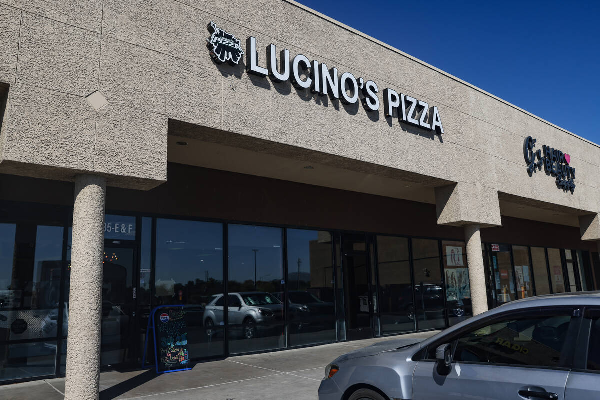 Lucino’s Pizza in Las Vegas, Thursday, Sept. 26, 2024. The family-owned pizzeria is reopening ...