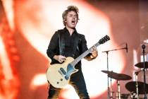 FILE - Billie Joe Armstrong of Green Day performs during the Louder Than Life Music Festival in ...