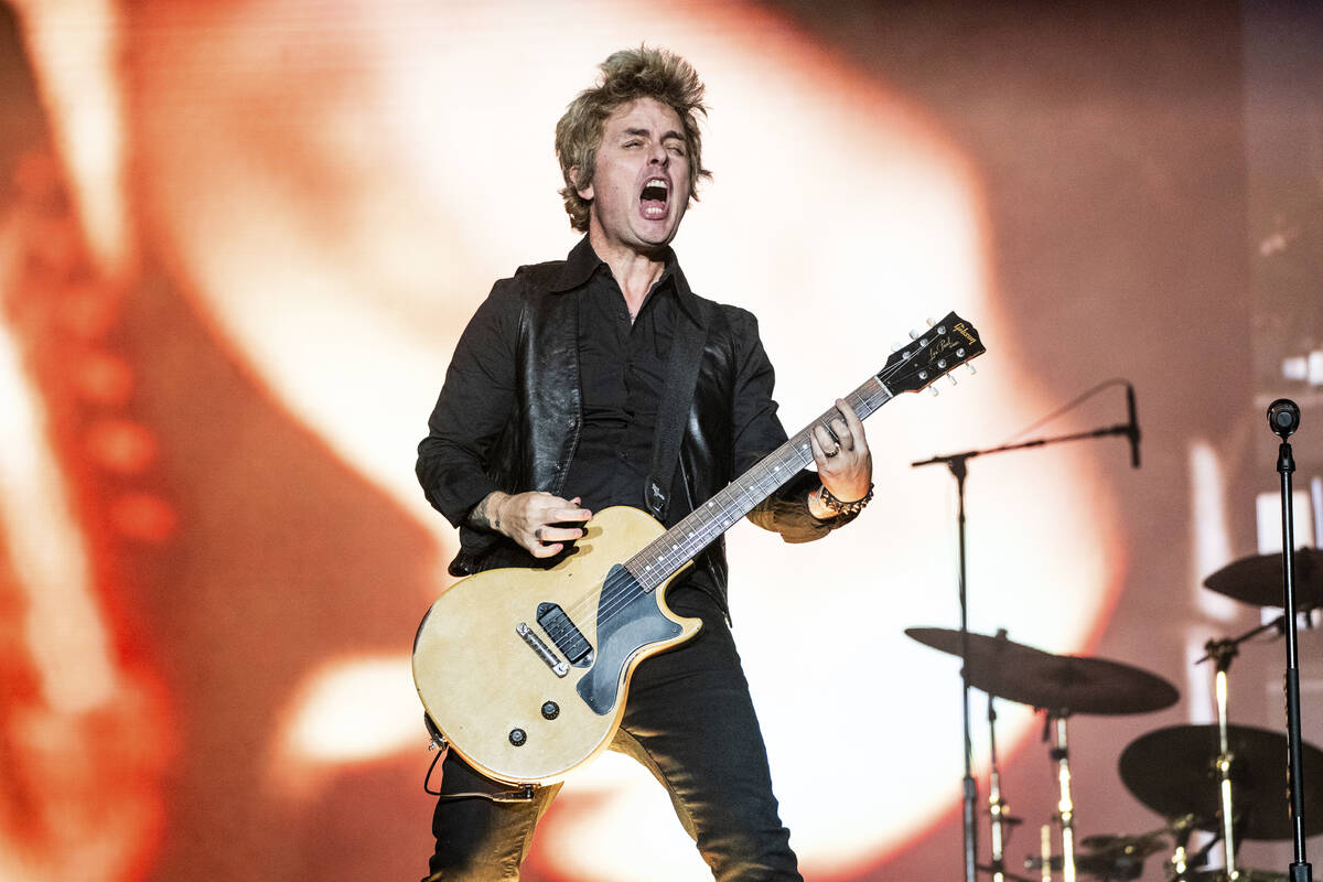 Billie Joe Armstrong of Green Day performs during the Louder Than Life Music Festival in Louisv ...