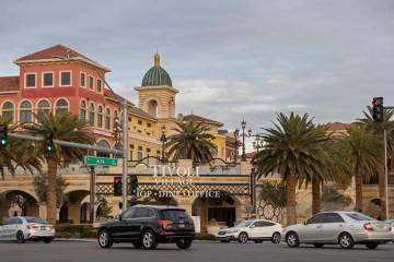 Tivoli Village on Monday, Jan. 10, 2022, in Las Vegas. (Benjamin Hager/Las Vegas Review-Journal ...