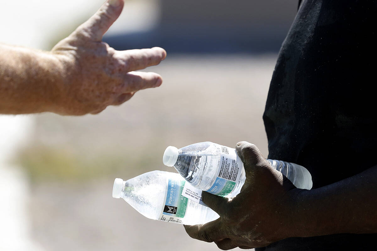 Having plenty of water is advised for Southern Nevadans and visitors this weekend. The National ...