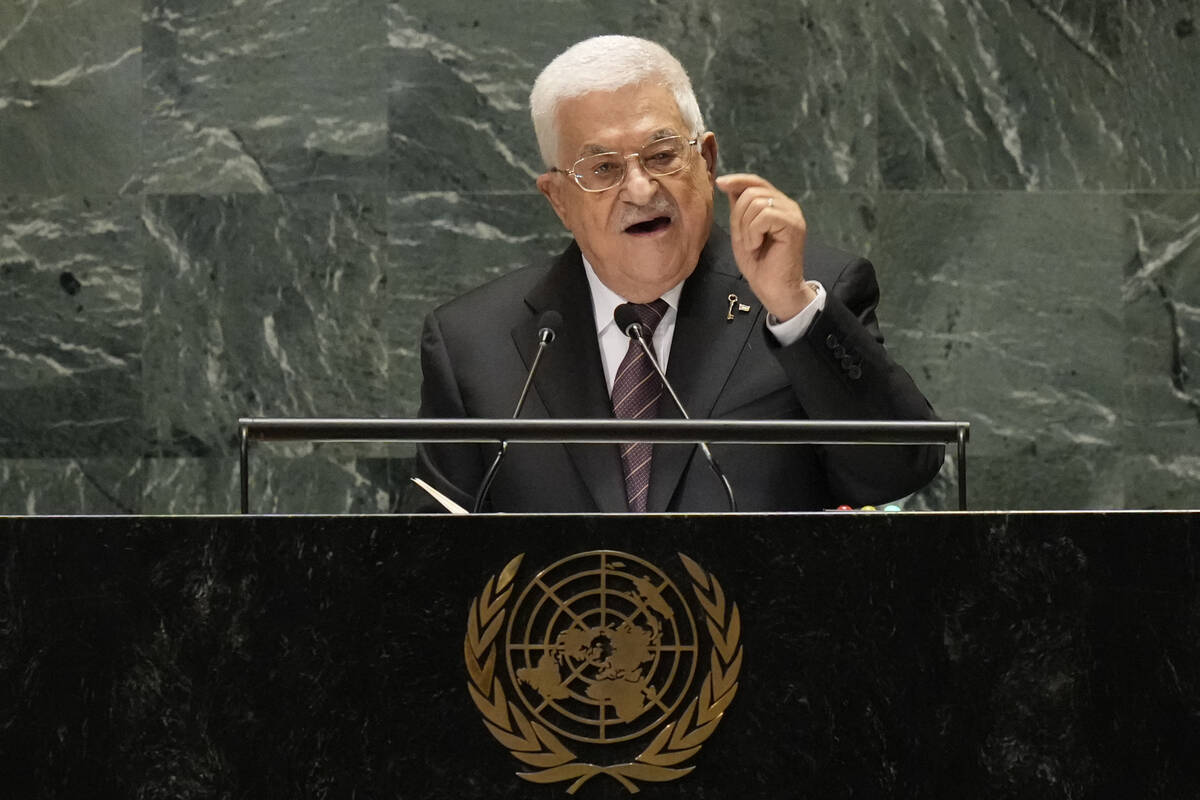 Palestinian President Mahmoud Abbas addresses the 79th session of the United Nations General As ...