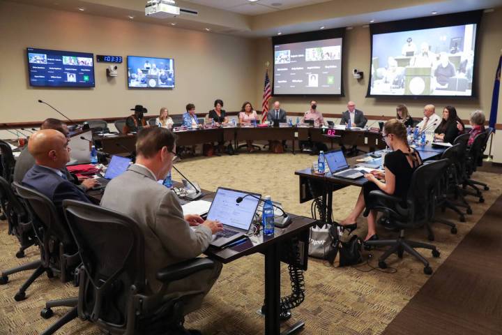 The Nevada System of Higher Education's Board of Regents hold a special meeting to vote on thei ...