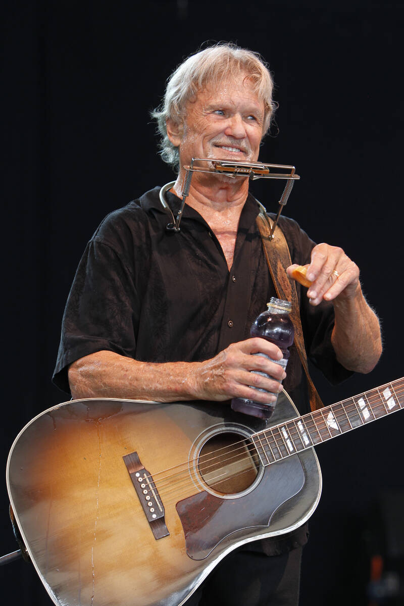 FILE - Kris Kristofferson performs at the Bonnaroo Music and Arts Festival, June 13, 2010, in M ...