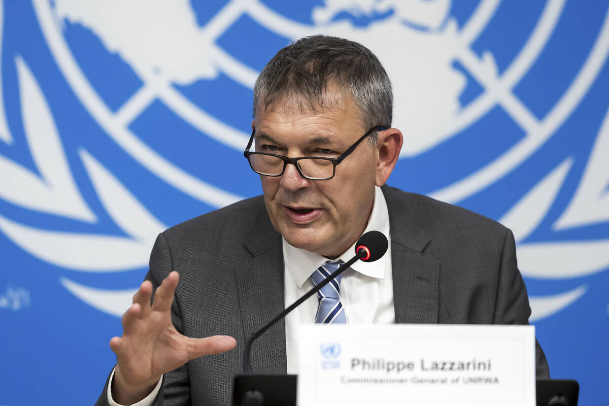 Philippe Lazzarini, Commissioner General of the United Nations Relief and Works Agency for Pale ...