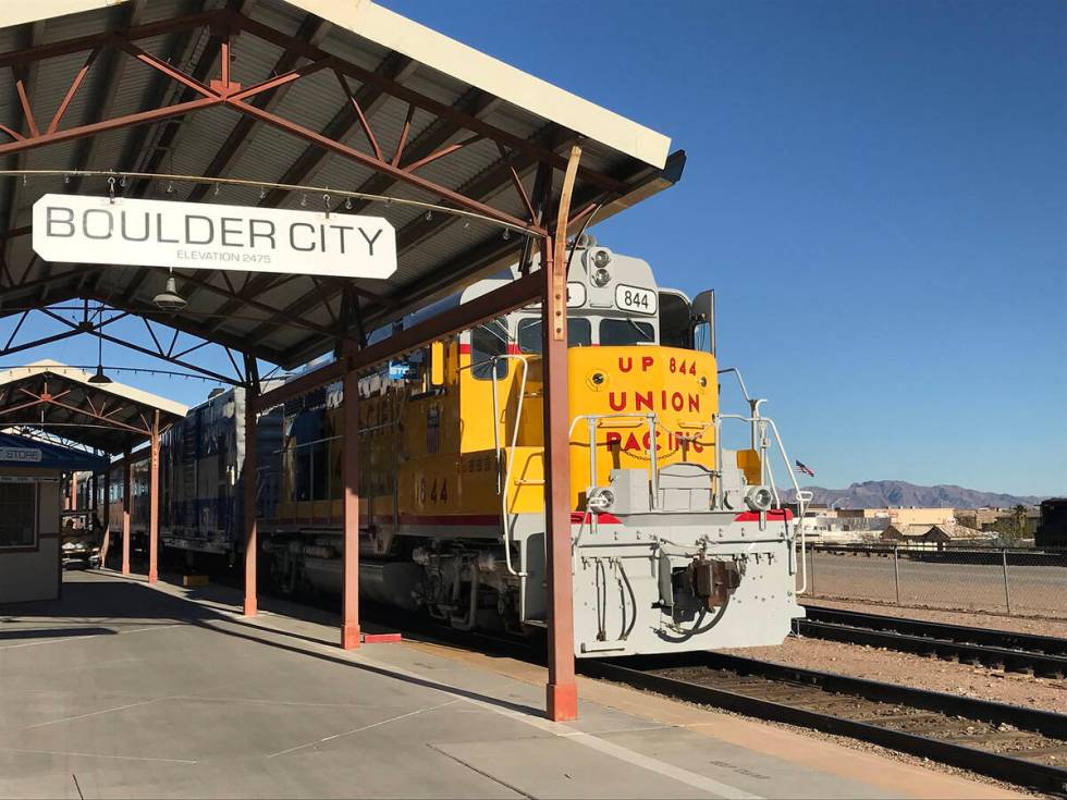 The Boulder City Halloween Express invites families to a 30-minute train ride with onboard acti ...