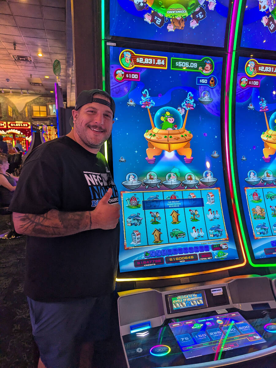 Gregorey Morey, a tourist from Michigan, won a slots jackpot worth $516,008.46 on Sunday, Oct. ...