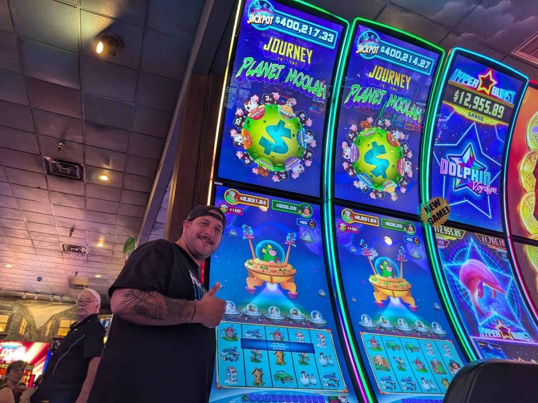 Gregorey Morey, a tourist from Michigan, won a slots jackpot worth $516,008.46 on Sunday, Oct. ...