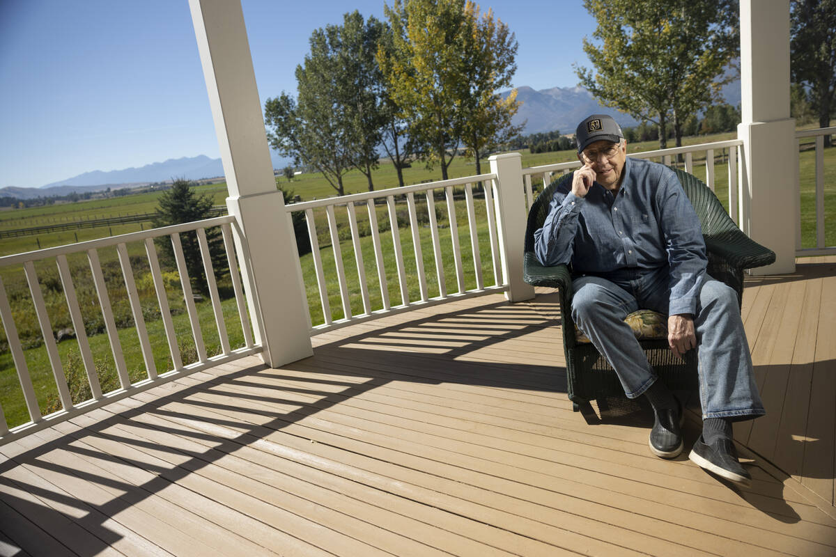 Brent Musburger at his home in Hamilton, Montana on Tuesday, Sept. 24, 2024. (Photo by Ben Smith)