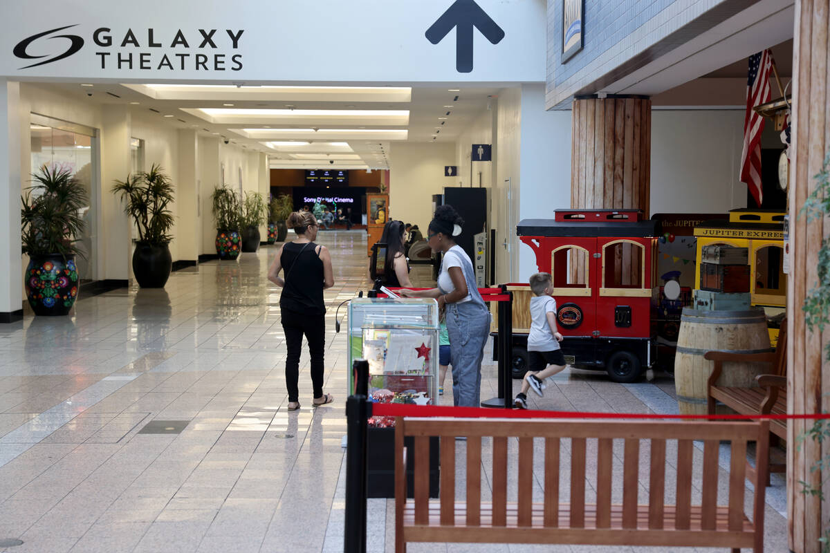 A train for families is shown at Boulevard Mall on Maryland Parkway in Las Vegas Tuesday, Sept. ...