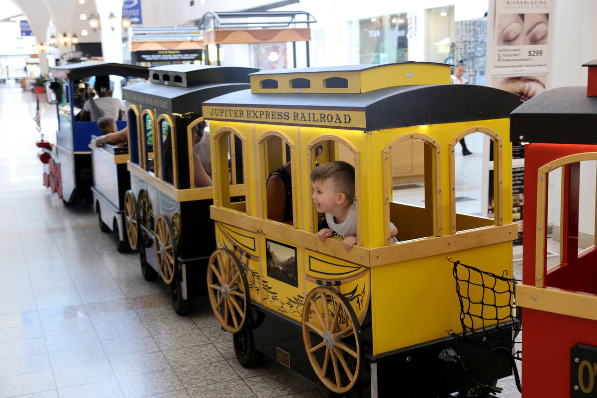 A train for families is shown at Boulevard Mall on Maryland Parkway in Las Vegas Tuesday, Sept. ...