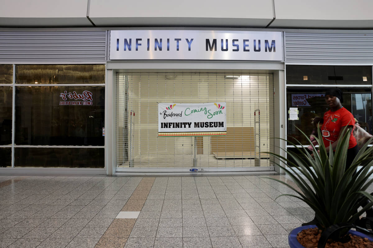 Infinity Museum is announced at Boulevard Mall on Maryland Parkway in Las Vegas Tuesday, Sept. ...