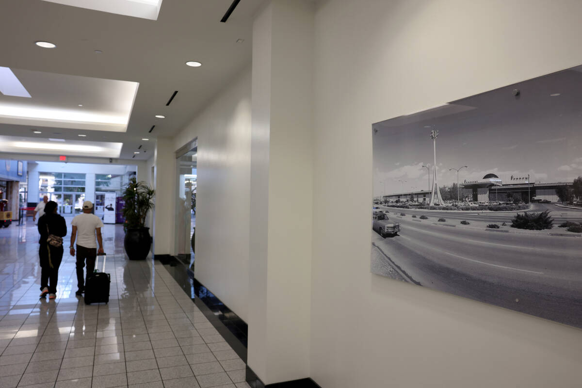 Historic Boulevard Mall photos are shown at the mall on Maryland Parkway in Las Vegas Tuesday, ...