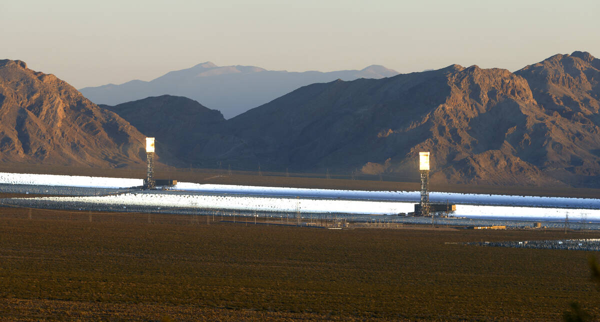 The Ivanpah Solar Electric Generating System is pictured, on Wednesday, Sept. 25, 2024, at the ...