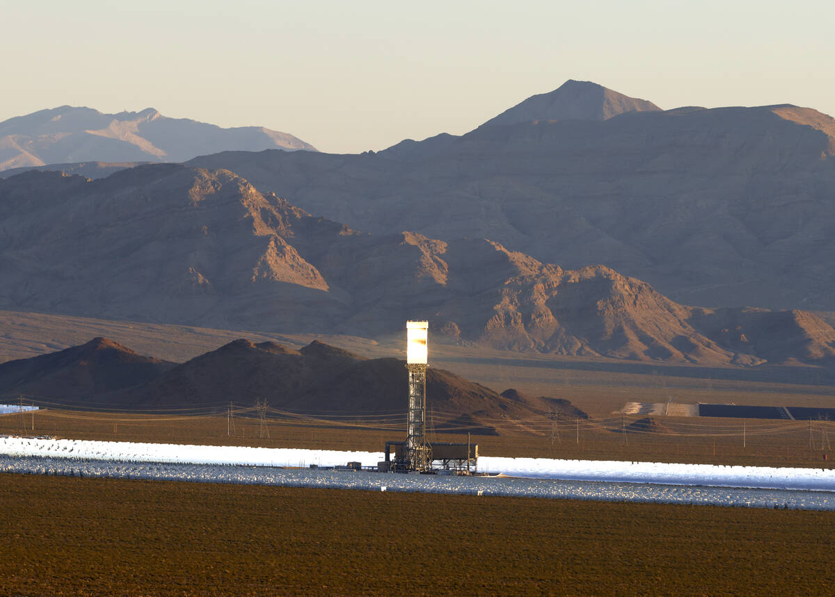 The Ivanpah Solar Electric Generating System is pictured, on Wednesday, Sept. 25, 2024, at the ...