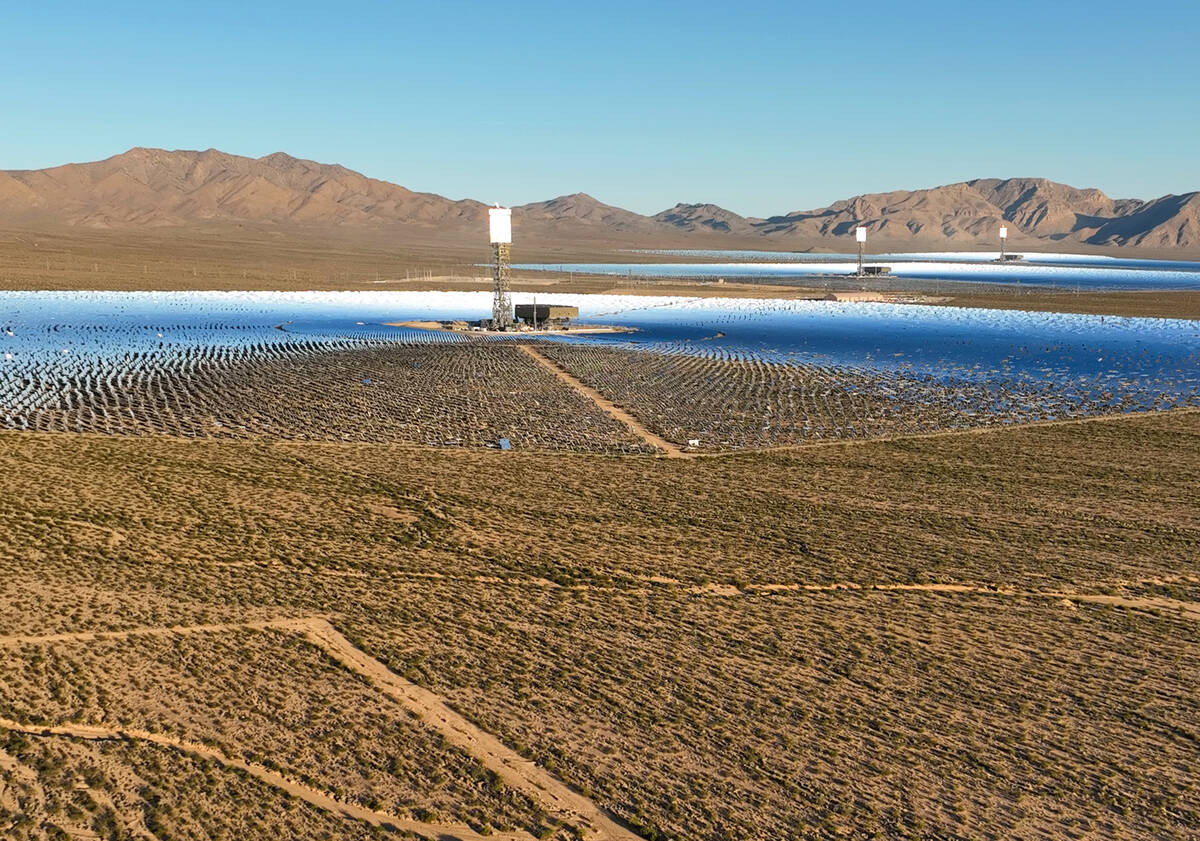 The Ivanpah Solar Electric Generating System is pictured, on Wednesday, Sept. 25, 2024, at the ...