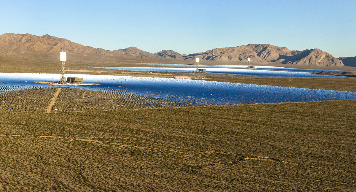 The Ivanpah Solar Electric Generating System is pictured, on Wednesday, Sept. 25, 2024, at the ...