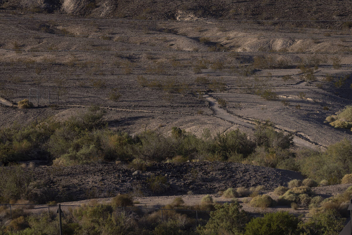 Trails are seen around the Whitney Mesa Nature Preserve on Wednesday, Sept. 25, 2024, in Hender ...