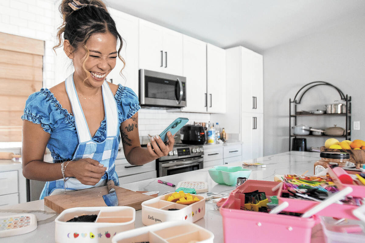 Sulhee Jessica Woo at her home kitchen, Thursday, Sept. 26, 2024, in Las Vegas. (Daniel Jacobi ...