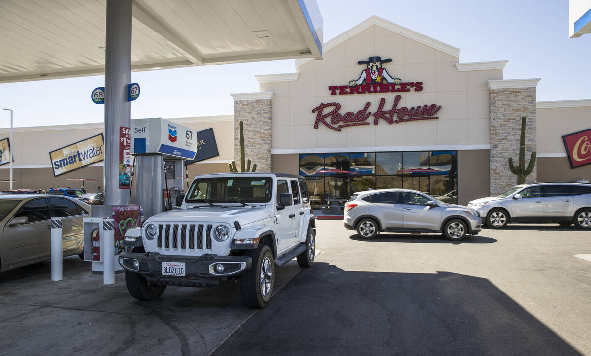 Terrible's Road House gas station and travel plaza on Friday, Sept. 4, 2020, in Jean. (L.E. Bas ...